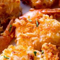 Golden Fried Coconut Shrimp  · Golden fried Coconut Shrimp with House seasoning. Add dipping sauce and enjoy!