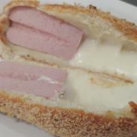 Twin Hotdog · Chicken Sausage + Mozzarella Cheese + Bread