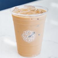 Iced Latte · 16 oz. A double shot of our espresso blend topped with milk. Whole, almond or oat milk avail...