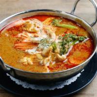 Panang Curry · Green bean, Carrot, Coconut Cream, Kaffir Lime Leaves, Panang Curry Paste