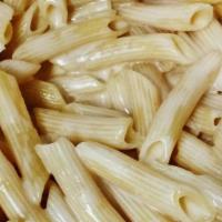 Fettuccine Alfredo · A generous portion of fettuccine smothered with our delicious Alfredo sauce. Add chicken or ...