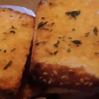 Garlic Bread · Italian bread, seasoned with romano cheese, parsley and garlic Italian.