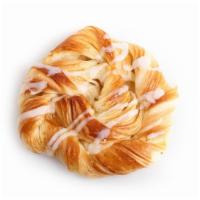 Cinnamon Roll · Gooey, soft, freshly baked cinnamon roll with a thick layer of sweet icing.