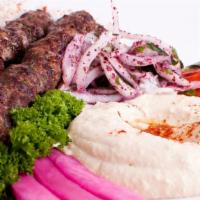 Kafta Wrap · USDA choice top sirloin ground with fresh parsley, hummus, pickles and exotic spices. Add to...