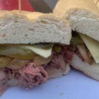 Tri-Tip · Grilled Tri-Tip served with Caramelized Onions, Roasted Bell Peppers, Pepper Jack Cheese, an...