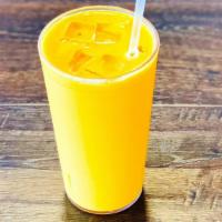 Mango Lassi · Cool Refreshing Yogurt Drink Flavored With Mango & Roohafza.