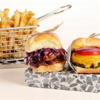 2 Slider Combo · Your choice of two sliders with fries and a drink.