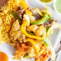 Fajitas Plate · Grilled Fajitas Plate, served with either Chicken and/or Steak and Shrimp, served with grill...