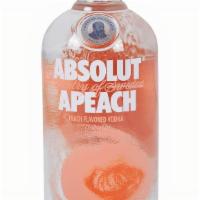 Absolut Peach · Mellow vodka with juicy peach flavor, perfect for mixing with iced tea.