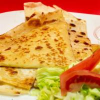 Quesadillas With Meat · Mozzarella cheese with choice of meat.