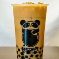 Milk Tea · Made with real milk and freshly brewed loose leaf tea! No artificial powders :)