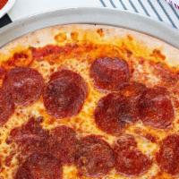 Pepperoni Pizza Slice · Jersey style pizza, very thin crust.