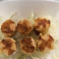 Age Shumai · Deep-fried crab dumplings.