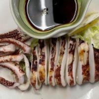 Ika Sugatayaki  · Grilled whole Surume-Squid with ginger soy sauce