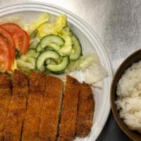 Tonkatsu Plate · Panko fried pork cutlet.