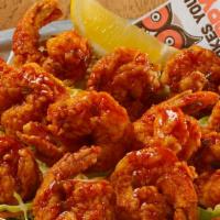 24 Buffalo Shrimp · Hand-breaded shrimp tossed in your favorite wing sauce. Tender inside, crispy outside. 820-1...