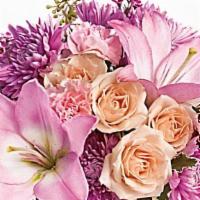 Teleflora'S Possibly Pink · Favorite. Impossibly pretty. This decidedly feminine arrangement is absolutely delightful. P...