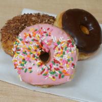 Choco Rainbow Sprinkles Raised Donut · 