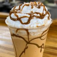 Salted Thai Tea Smoothie · Sweetened condensed milk or coconut milk mixed with Thai tea powder and topped with whip cre...