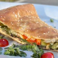 Stuffed Vegetable Slice · Sautéed spinach, mushrooms, onions and bell peppers.