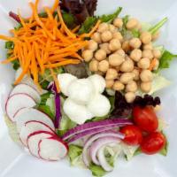 House Salad - Sm · Mixed greens, fresh tomatoes, olives, red onions. Include Italian vinaigrette homemade dress...