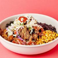 Fried Chicken Bowl · Buttermilk Fried Chicken, spicy agave, poblano ranch slaw, fermented fresno chili, crispy on...