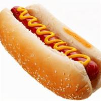 Hot Dog  · Try a heated hot dog, tucked in a warm, fresh bun topped with your choice of a variety of co...