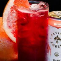 Paloma  · Hibiscus Monkfruit syrup, fresh lime, topped with Grapefruit Thyme Kombucha + an individaul ...