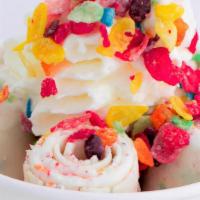 Cereal · Fruity Pebbles, Cap’n Crunch or Lucky Charms

Toppings: Whipped Cream & 2 free Toppings