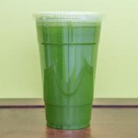 Brother'S Signature Juice · Celery, spinach, cucumber, ginger, cilantro and green apple.