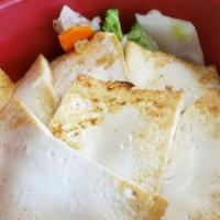 Tofu Bowl · Pan fried tofu and Steam veges with Steam Rice