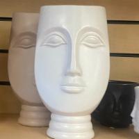 Flat Face Vase · Flat face vase in 2 colors. Tan and Beige