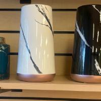 Tall Marble Vase · Comes in 2 colors. white and black with rose gold