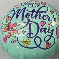 Teal Circle Mother'S Day Balloon · 