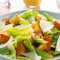Caesar Salad · Caesar salad with parmesan cheese, croutons, and freaking good Caesar dressing on the side.