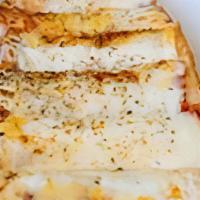 Pizza Bread · From Mike's dad's kitchen, three cheeses, oregano, garlic and more.