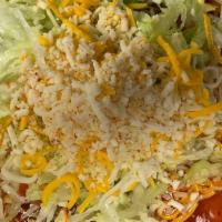 Cheese Enchilada · Served with cheese and lettuce
