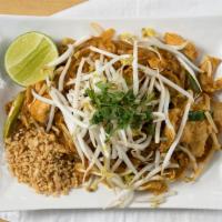 Pad Thai · Gluten free. Most popular. Thin rice noodles soft-fried in tamarind sauce with your choice o...