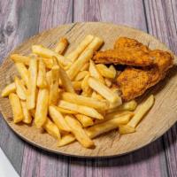Chicken Tenders With French Fries · 