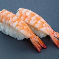 (B019) Shrimp Sushi · Two pieces.