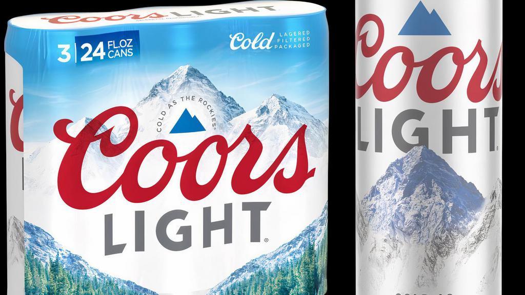 Coors Light 3 Pack · Coors Light 3 Pack 24oz cans.