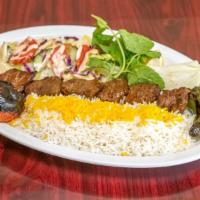Shish Kabob · One skewer of chef marinated beef filet mignon.