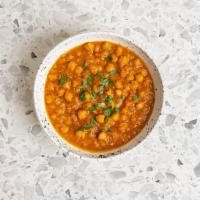Chana Masala · Chickpeas cooked with tomato and spices.