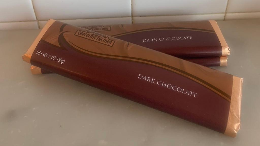 Dark Chocolate Bar · Amazing, decadent dark chocolate bar.