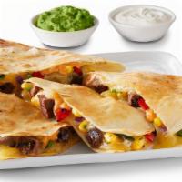 Create Your Own Quesadilla · Choice of protein, flavorful salsas, sauces and toppings, served in a grilled tortilla. Chee...
