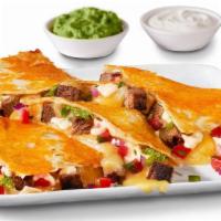 New Create Your Own Cheese-Crusted Quesadilla · Golden cheese-crusted tortilla packed with your choice of protein, melted cheese, flavorful ...