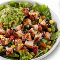Create Your Own Salad · Choice of protein, flavorful salsas, toppings and a signature dressing served on fresh romai...