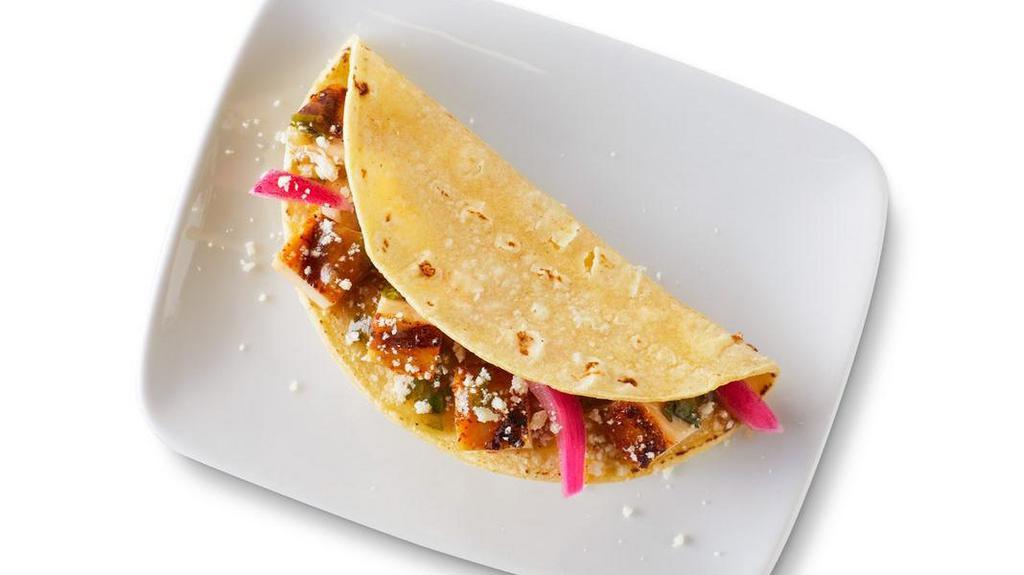 Create Your Own Taco · Customize the perfect taco, with your choice of protein, tortilla, salsa, and flavorful toppings. [Cal 60-190]