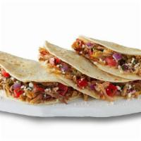 Street Style Pulled Pork Tacos · Slow-braised pulled pork in soft corn tortillas topped with salsa verde, freshly made pico d...