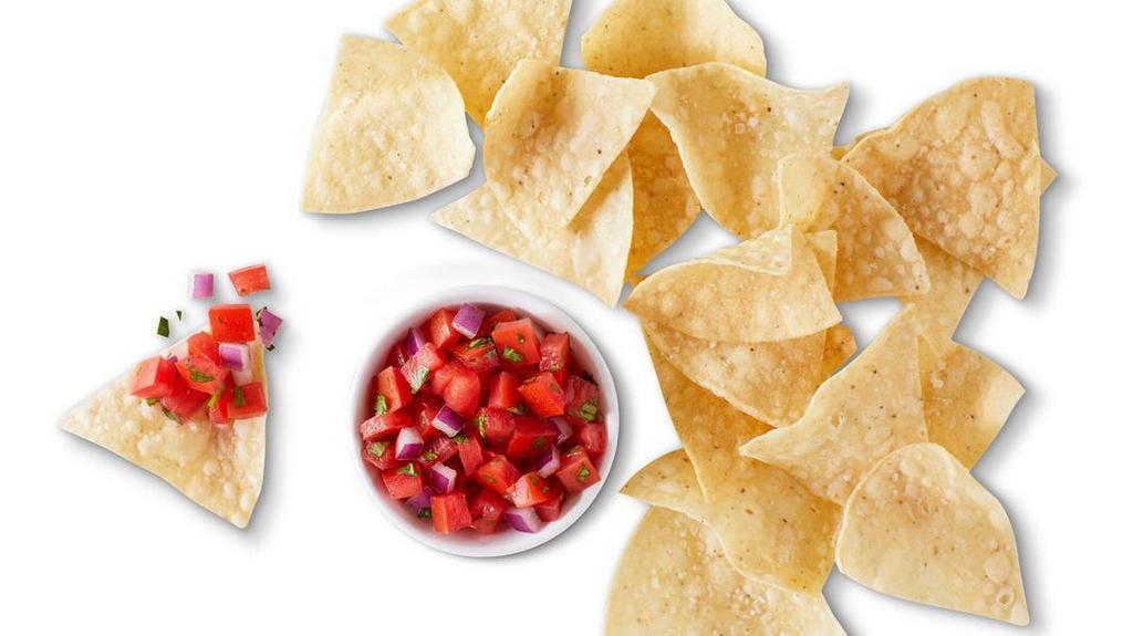 Salsa & Chips · Choice of salsa, served with freshly fried  tortilla chips seasoned with salt and lime. [Cal 580-680]